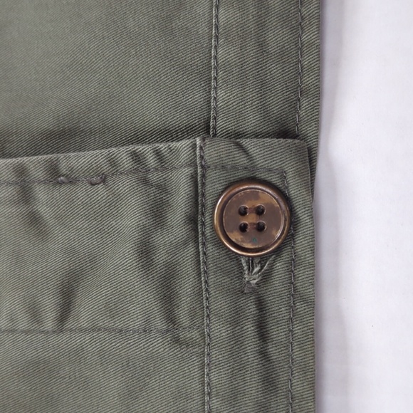 Forever 21 Utility Army Military Style Jacket SMALL Green Pockets - Picture 7 of 16